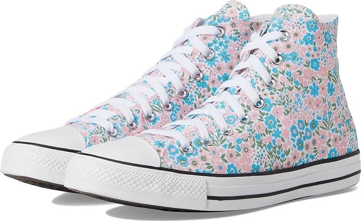 Converse Chuck Taylor All Star High-Top Sneaker Classic Shoes White/Gnarly Blue : Men's 9 - Women's 11 Medium, Canvas