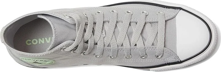 Converse Chuck Taylor All Star High-Top Sneaker Men's Classic Shoes Grey Area/Sour Glow/White : 8 D - Medium, Canvas - Image 2