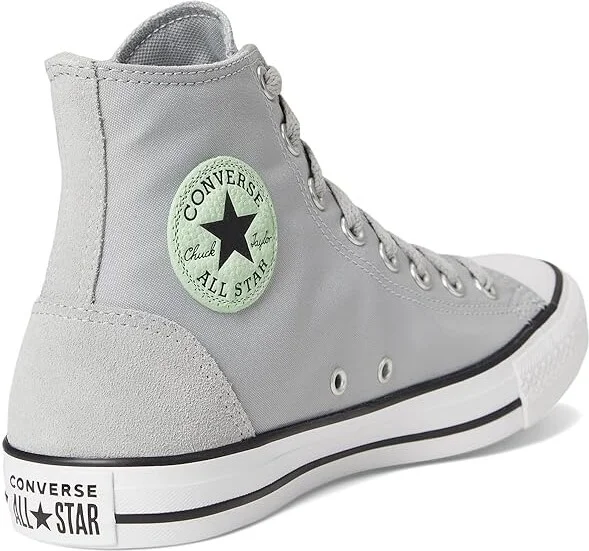 Converse Chuck Taylor All Star High-Top Sneaker Men's Classic Shoes Grey Area/Sour Glow/White : 8 D - Medium, Canvas - Image 4