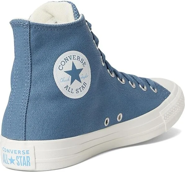 Converse Chuck Taylor All Star High-Top Sneaker Men's Classic Shoes Lakeside Blue/Light Blue/Vintage White : 10 D - Medium, Canvas - Image 4