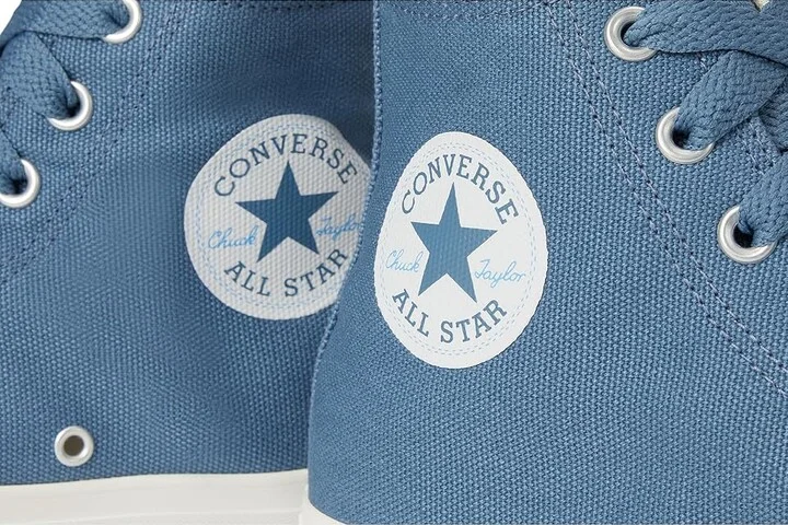 Converse Chuck Taylor All Star High-Top Sneaker Men's Classic Shoes Lakeside Blue/Light Blue/Vintage White : 10 D - Medium, Canvas - Image 7