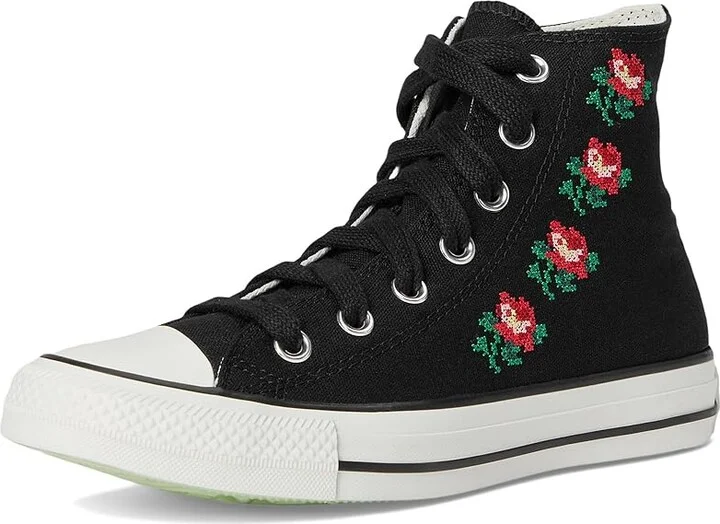 Converse Chuck Taylor All Star High-Top Sneaker Women's Classic Shoes Black/Light Jellyfish Jitter/Surplus Min : 9.5 Medium, Canvas - Image 5