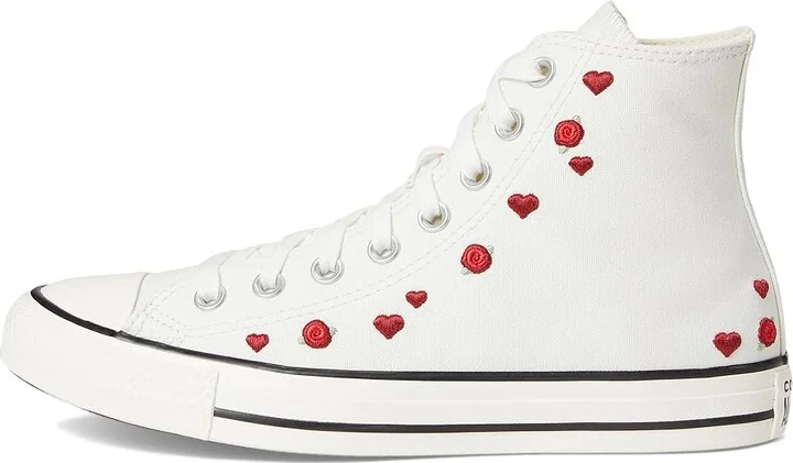 Converse Chuck Taylor All Star High-Top Sneaker Women's Classic Shoes Vintage White/Red/Egret : 5 B - Medium, Canvas - Image 6