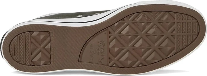 Converse Chuck Taylor All Star Leather High Top Sneaker Athletic Shoes Cave Green/Dark Whiskey/White : Men's 4.5 - Women's 6.5 Medium - Image 3