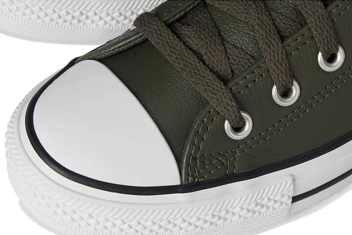 Converse Chuck Taylor All Star Leather High Top Sneaker Athletic Shoes Cave Green/Dark Whiskey/White : Men's 4.5 - Women's 6.5 Medium - Image 7