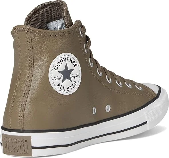 Converse Chuck Taylor All Star Leather High Top Sneaker Athletic Shoes Classic Taupe/Dark Matter : Men's 3 - Women's 5 Medium - Image 4
