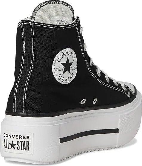 Converse Chuck Taylor All Star Lift Double Stack Lace-up Boots Black/White/Black : Men's 10.5 - Women's 12.5 Medium, Canvas - Image 4