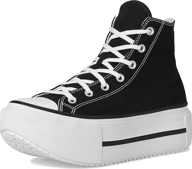 Converse Chuck Taylor All Star Lift Double Stack Lace-up Boots Black/White/Black : Men's 10.5 - Women's 12.5 Medium, Canvas - Image 5