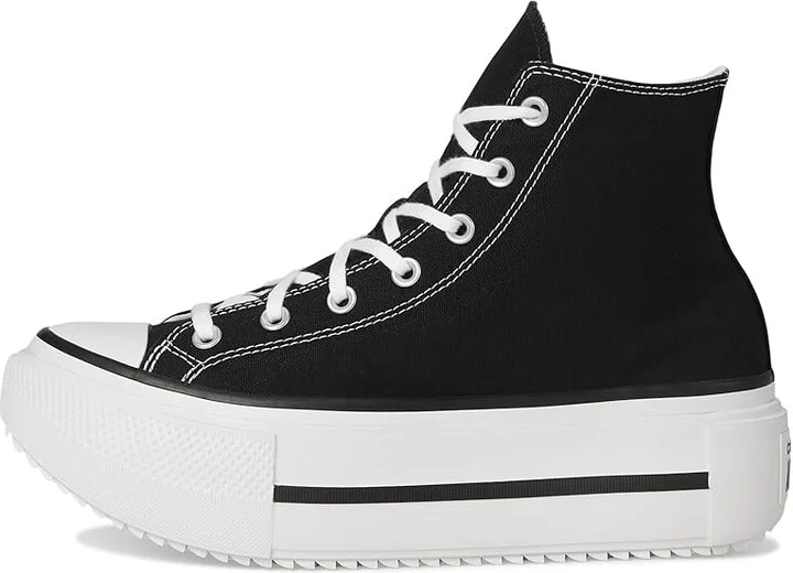 Converse Chuck Taylor All Star Lift Double Stack Lace-up Boots Black/White/Black : Men's 10.5 - Women's 12.5 Medium, Canvas - Image 6