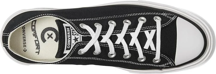 Converse Chuck Taylor All Star Lift Double Stack Lace-up Boots Black/White/Black : Men's 8.5 - Women's 10.5 Medium, Canvas - Image 2