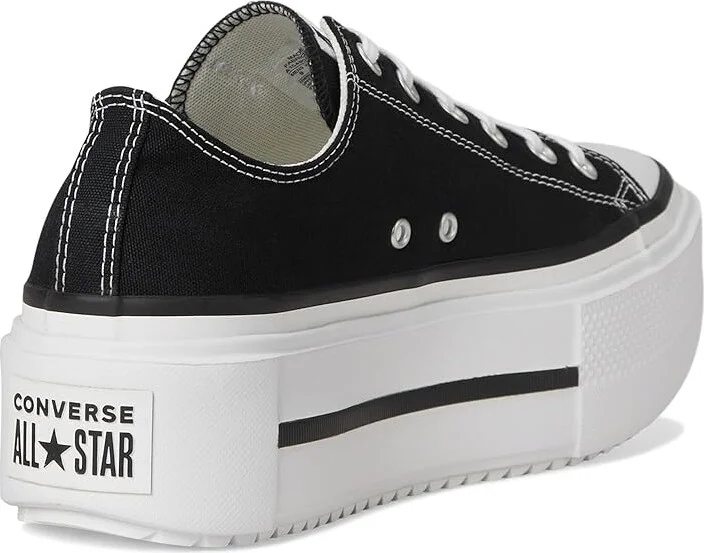 Converse Chuck Taylor All Star Lift Double Stack Lace-up Boots Black/White/Black : Men's 8.5 - Women's 10.5 Medium, Canvas - Image 4