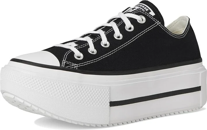 Converse Chuck Taylor All Star Lift Double Stack Lace-up Boots Black/White/Black : Men's 8.5 - Women's 10.5 Medium, Canvas - Image 5