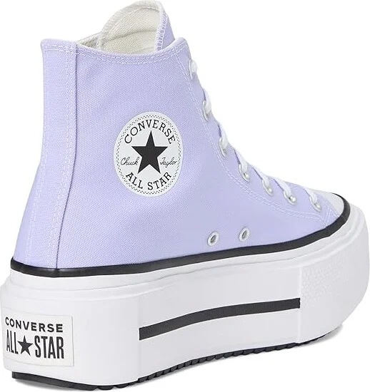 Converse Chuck Taylor All Star Lift Double Stack Lace-up Boots Violet Heat/Egret/Black : Men's 4.5 - Women's 6.5 Medium, Canvas - Image 4