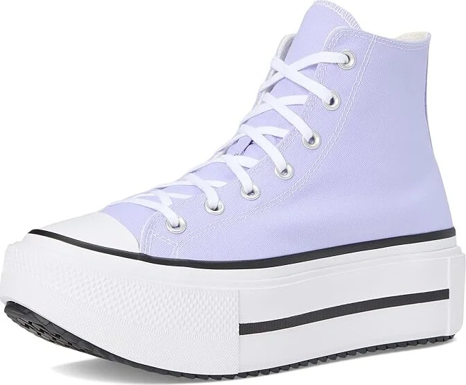 Converse Chuck Taylor All Star Lift Double Stack Lace-up Boots Violet Heat/Egret/Black : Men's 4.5 - Women's 6.5 Medium, Canvas - Image 5