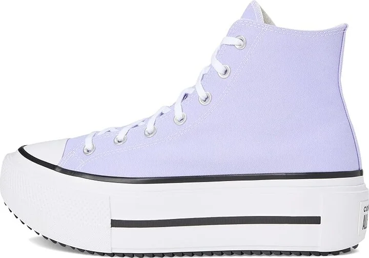 Converse Chuck Taylor All Star Lift Double Stack Lace-up Boots Violet Heat/Egret/Black : Men's 4.5 - Women's 6.5 Medium, Canvas - Image 6
