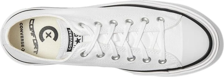 Converse Chuck Taylor All Star Lift Double Stack Lace-up Boots White/Black/White 1 : Men's 7 - Women's 9 Medium, Canvas - Image 2