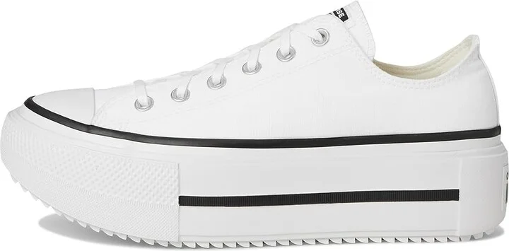Converse Chuck Taylor All Star Lift Double Stack Lace-up Boots White/Black/White 1 : Men's 7 - Women's 9 Medium, Canvas - Image 6
