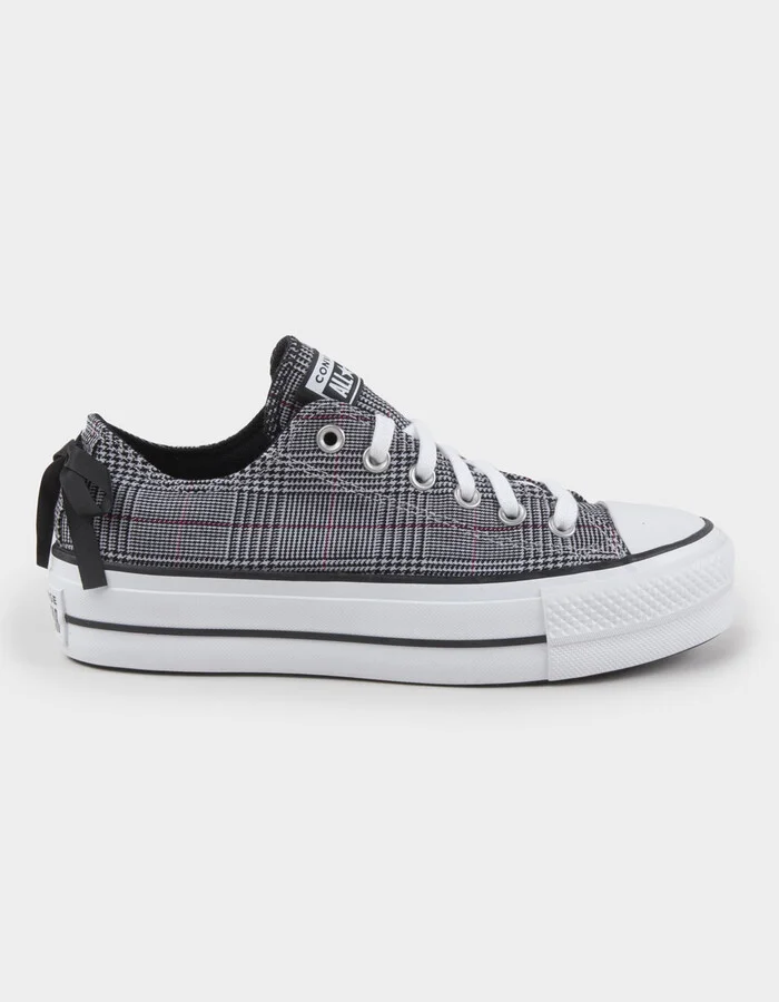 CONVERSE Chuck Taylor All Star Lift Plaid Womens Platform Shoes