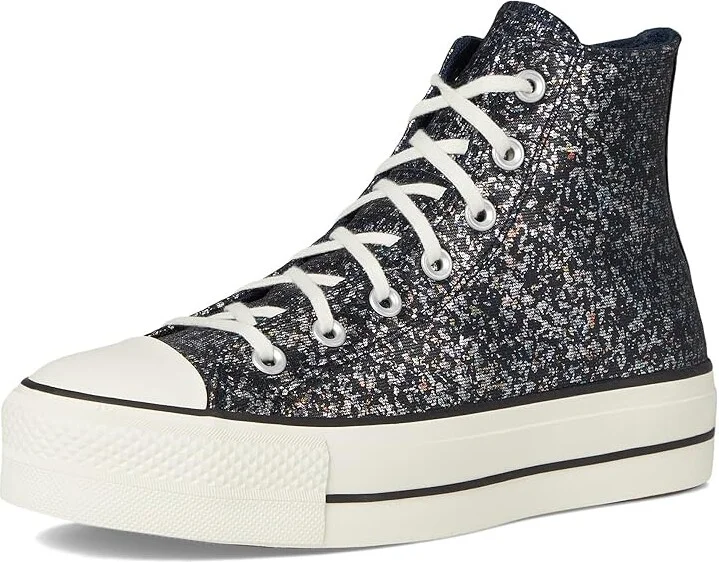 Converse Chuck Taylor All Star Lift Platform Glitter Women's Shoes Into the Void/Egret/Black : 5.5 B - Medium, Leather/Rubber - Image 5