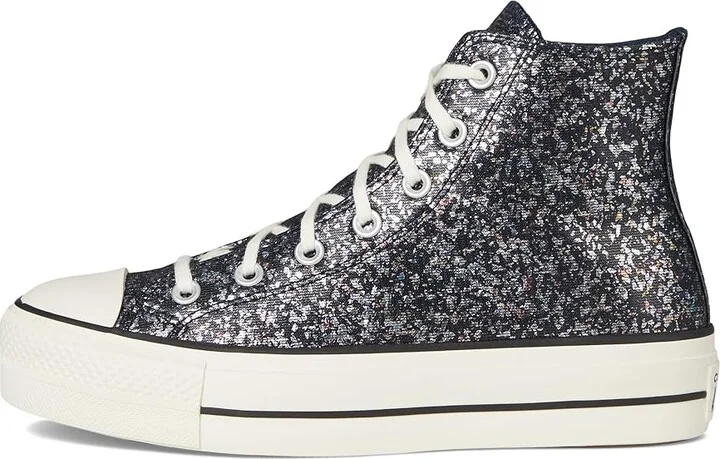 Converse Chuck Taylor All Star Lift Platform Glitter Women's Shoes Into the Void/Egret/Black : 5.5 B - Medium, Leather/Rubber - Image 6