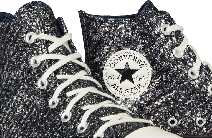Converse Chuck Taylor All Star Lift Platform Glitter Women's Shoes Into the Void/Egret/Black : 5.5 B - Medium, Leather/Rubber - Image 7