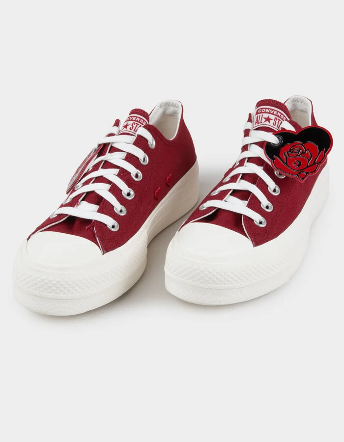 CONVERSE Chuck Taylor All Star Lift Platform Hearts Womens Shoes - Image 2