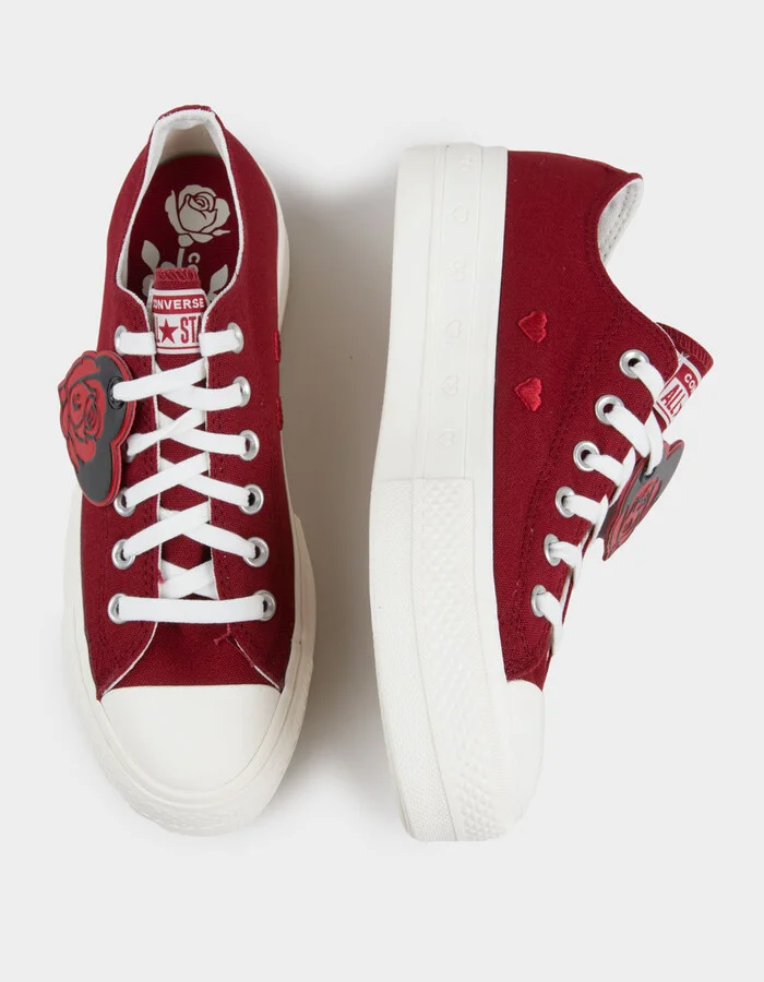 CONVERSE Chuck Taylor All Star Lift Platform Hearts Womens Shoes - Image 5