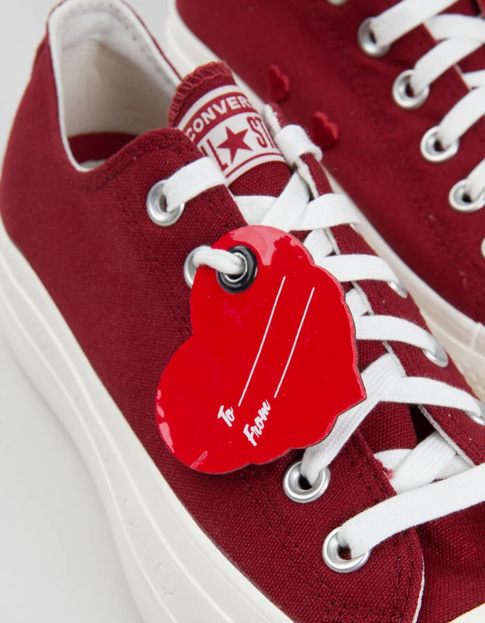 CONVERSE Chuck Taylor All Star Lift Platform Hearts Womens Shoes - Image 7