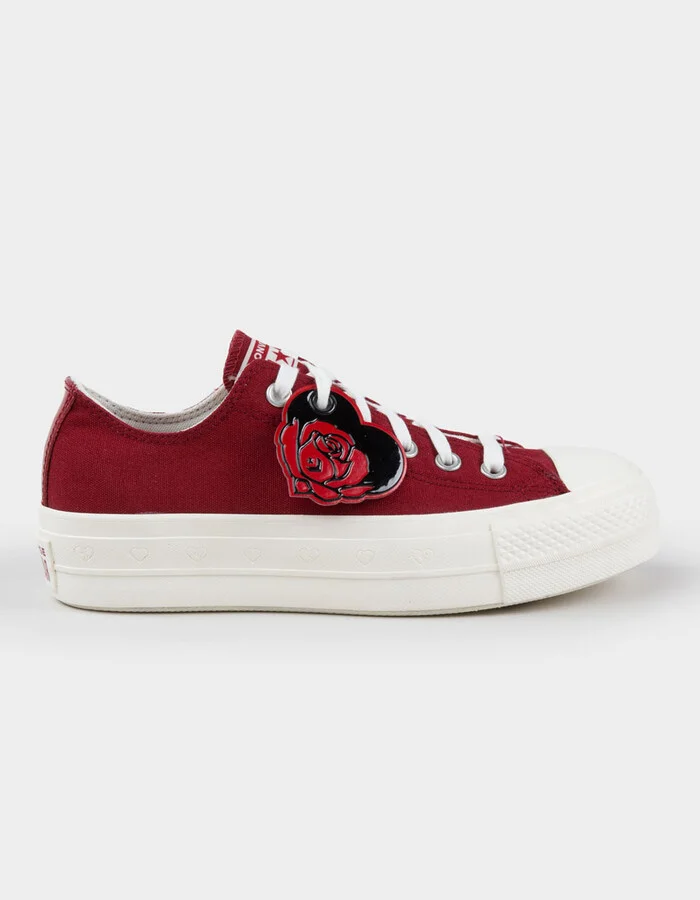 CONVERSE Chuck Taylor All Star Lift Platform Hearts Womens Shoes
