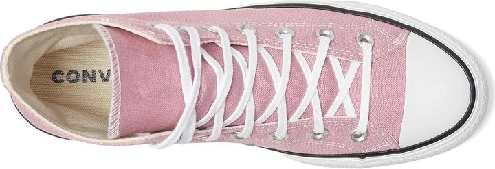 Converse Chuck Taylor All Star Lift Platform - Hi Women's Shoes Cliffside Rose/White/Black : 7.5 B - Medium, Canvas - Image 2