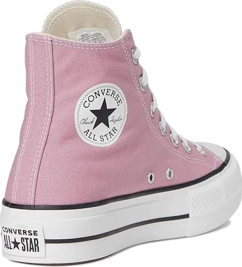 Converse Chuck Taylor All Star Lift Platform - Hi Women's Shoes Cliffside Rose/White/Black : 7.5 B - Medium, Canvas - Image 4