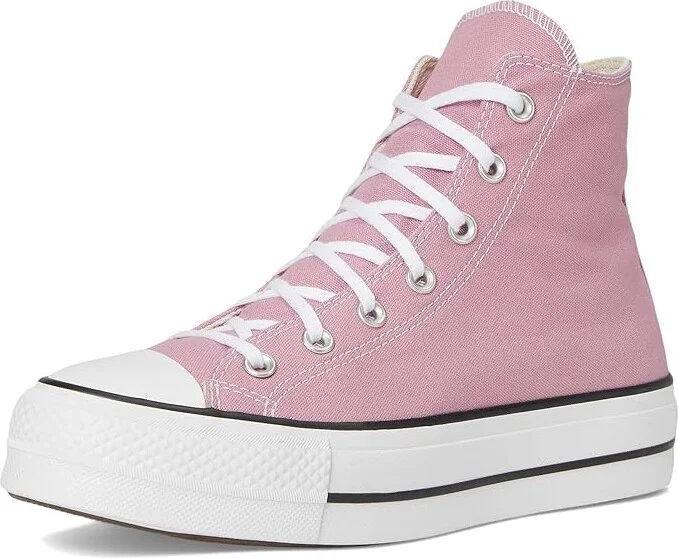 Converse Chuck Taylor All Star Lift Platform - Hi Women's Shoes Cliffside Rose/White/Black : 7.5 B - Medium, Canvas - Image 5