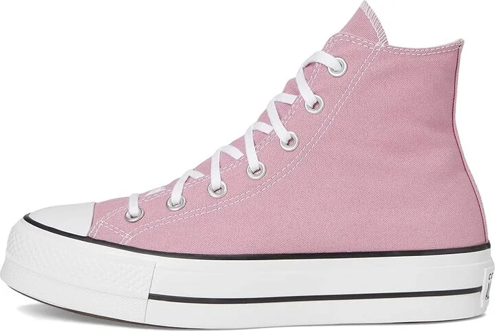 Converse Chuck Taylor All Star Lift Platform - Hi Women's Shoes Cliffside Rose/White/Black : 7.5 B - Medium, Canvas - Image 6