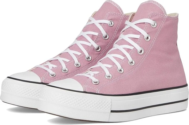 Converse Chuck Taylor All Star Lift Platform - Hi Women's Shoes Cliffside Rose/White/Black : 7.5 B - Medium, Canvas
