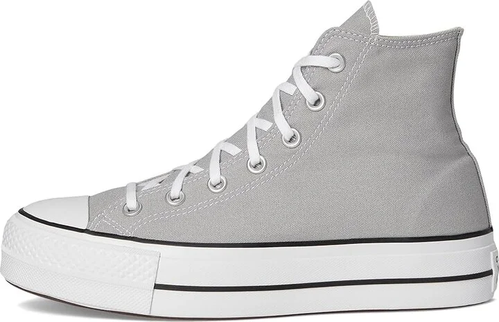 Converse Chuck Taylor All Star Lift Platform - Hi Women's Shoes Grey Area/White/Black : 6 B - Medium, Canvas - Image 6