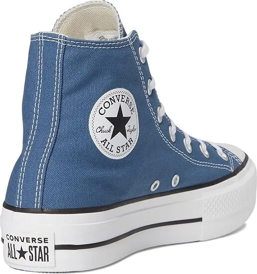 Converse Chuck Taylor All Star Lift Platform - Hi Women's Shoes Slacker Blue/White/Black : 5 B - Medium, Canvas - Image 4