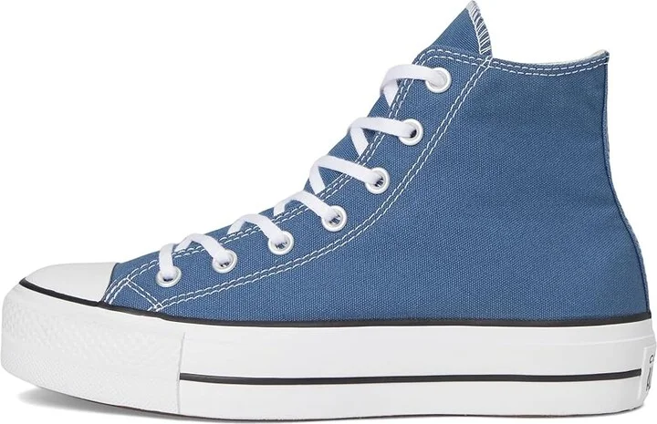 Converse Chuck Taylor All Star Lift Platform - Hi Women's Shoes Slacker Blue/White/Black : 5 B - Medium, Canvas - Image 6