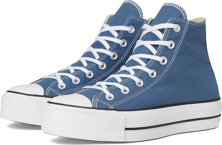 Converse Chuck Taylor All Star Lift Platform - Hi Women's Shoes Slacker Blue/White/Black : 5 B - Medium, Canvas