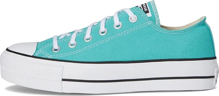 Converse Chuck Taylor All Star Lift Platform - Ox Women's Shoes Archive Sea Green/White/Black : 9.5 B - Medium, Canvas - Image 6