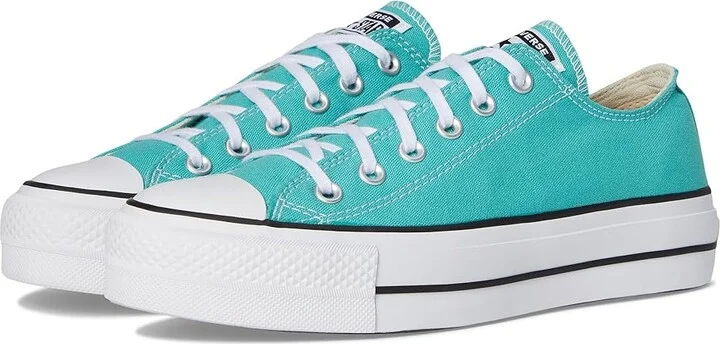 Converse Chuck Taylor All Star Lift Platform - Ox Women's Shoes Archive Sea Green/White/Black : 9.5 B - Medium, Canvas