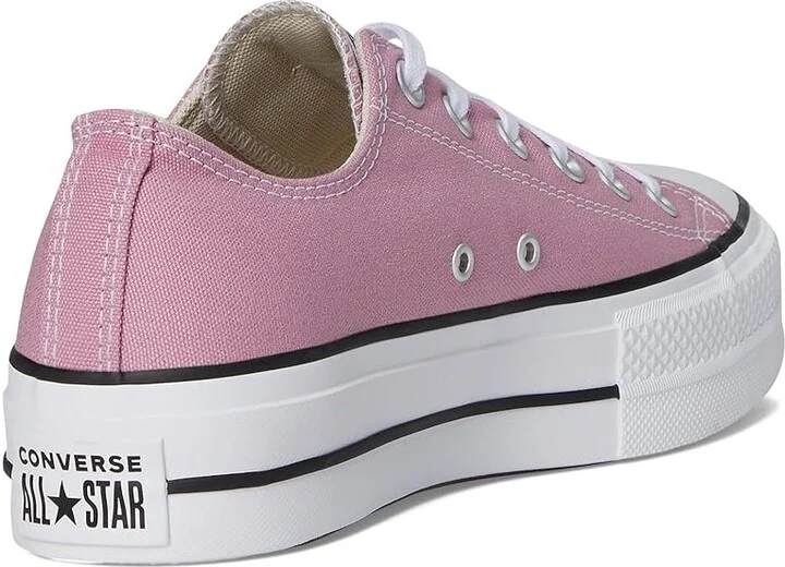 Converse Chuck Taylor All Star Lift Platform - Ox Women's Shoes Cliffside Rose/White/Black : 10 B - Medium, Canvas - Image 4