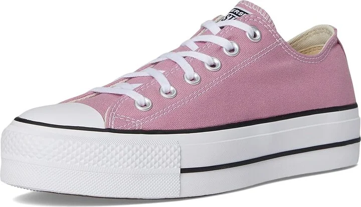 Converse Chuck Taylor All Star Lift Platform - Ox Women's Shoes Cliffside Rose/White/Black : 10 B - Medium, Canvas - Image 5