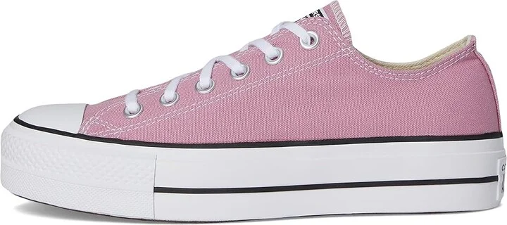 Converse Chuck Taylor All Star Lift Platform - Ox Women's Shoes Cliffside Rose/White/Black : 10 B - Medium, Canvas - Image 6