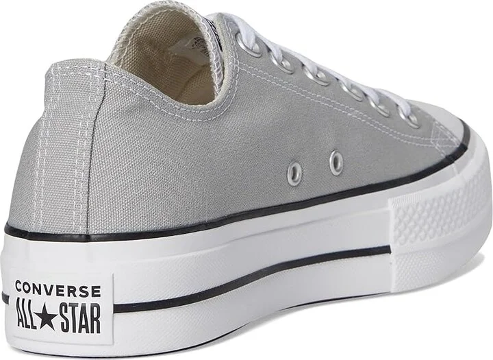 Converse Chuck Taylor All Star Lift Platform - Ox Women's Shoes Grey Area/White/Black : 5 B - Medium, Canvas - Image 4
