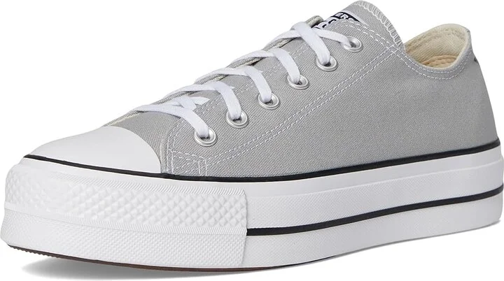 Converse Chuck Taylor All Star Lift Platform - Ox Women's Shoes Grey Area/White/Black : 5 B - Medium, Canvas - Image 5