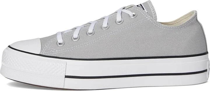 Converse Chuck Taylor All Star Lift Platform - Ox Women's Shoes Grey Area/White/Black : 5 B - Medium, Canvas - Image 6
