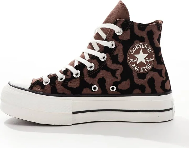 Converse Chuck Taylor All Star Lift Platform sneakers in leopard remix - Image 2