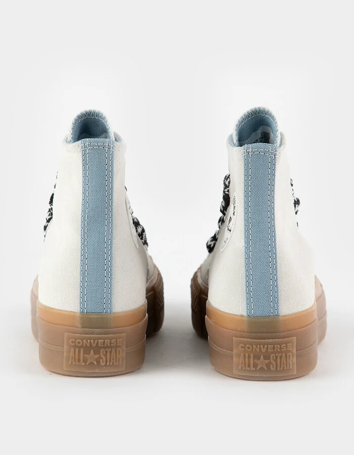 CONVERSE Chuck Taylor All Star Lift Platform Suede Womens High Top Shoes - Image 4
