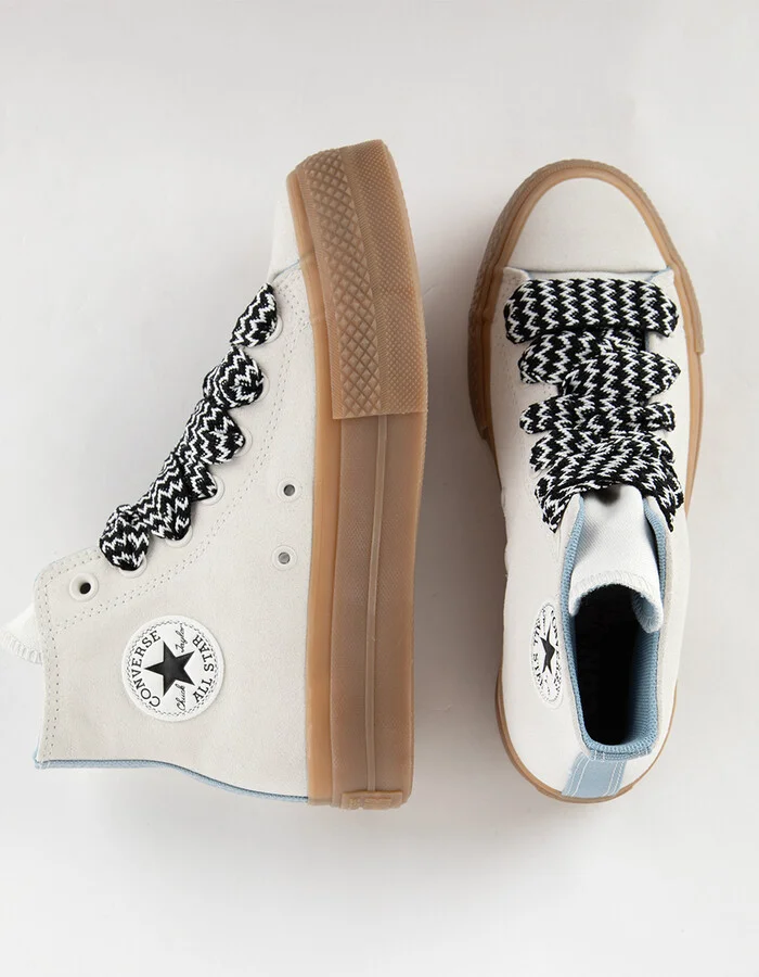 CONVERSE Chuck Taylor All Star Lift Platform Suede Womens High Top Shoes - Image 5