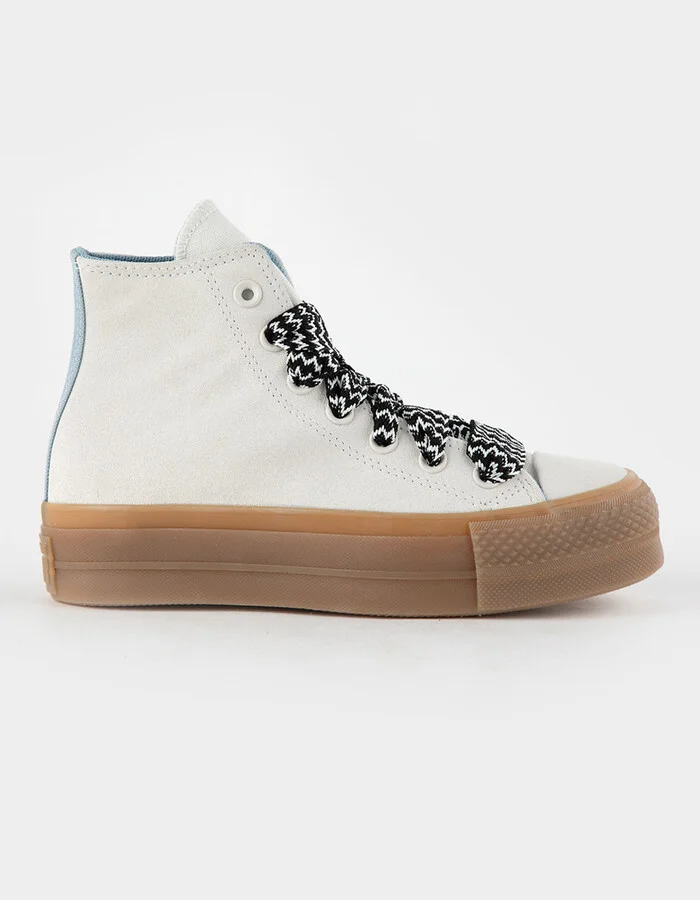 CONVERSE Chuck Taylor All Star Lift Platform Suede Womens High Top Shoes